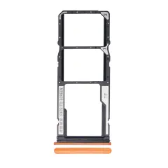 Dual Sim Card Tray Compatible For Xiaomi Redmi 9T / Note 9 4G / Poco M3 (Orange)