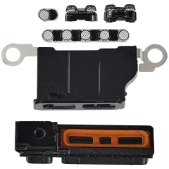 Loudspeaker / Mic Mesh Compatible For iPhone 16 Pro Max (Black Titanium) (10 Pack)