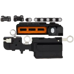 Loudspeaker / Mic Mesh Compatible For iPhone 16 Plus (Black) (10 Pack)