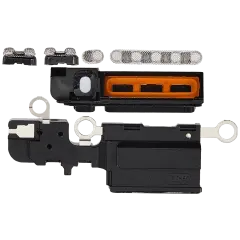 Loudspeaker / Mic Mesh Compatible For iPhone 16 Plus (White) (10 Pack)