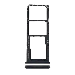 Dual Sim Card Tray Compatible For Samsung Galaxy A70 (A705 / 2019) (Black)