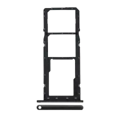 Dual Sim Card Tray Compatible For Samsung Galaxy A11 (A115 / 2020) (Black)