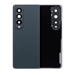 Back Cover Glass With Camera Lens Compatible For Samsung Galaxy Z Fold 4 (Service Pack) (Graygreen)