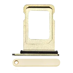 Single Sim Card Tray For iPhone 12 Pro / 12 Pro Max / 13 Pro / 13 Pro Max (Gold)