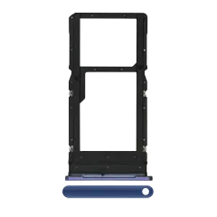 Sim Card Tray Compatible For Motorola One 5G (XT2075-1 / XT2075-2 / 2020) (Genuine OEM) (Prussian Blue)
