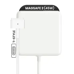 45W MagSafe 2 Power Adapter With Cable (T-Style) For MacBook (OEM Grade A/B) (Bulk Packaging)