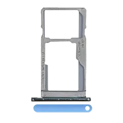 Single Sim Card Tray Compatible For Motorola Moto G6 Play / G6 Forge (XT1922 / 2018) (Blue)