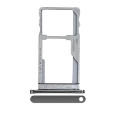 Single Sim Card Tray Compatible For Motorola Moto G6 Play / G6 Forge (XT1922 / 2018) (Black)