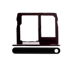 Sim Card Tray Compatible For Motorola Moto G5S Plus (XT1806 / 2017) (Black) (Dual Card Version)