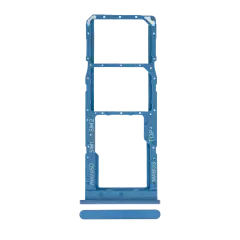 Dual Sim Card Tray Compatible For Samsung Galaxy A12 (A125 / 2020) (Blue)