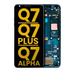 LCD Assembly With Frame Compatible For LG Q7 / Q7 Plus / Q7 Alpha (Refurbished) (Moroccan Blue)