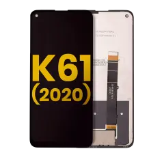 LCD Assembly Without Frame Compatible For LG K61 (2020) (Refurbished) (Black)