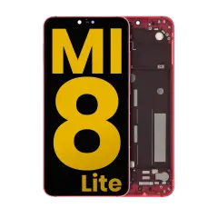LCD Assembly With Frame Compatible For Xiaomi Mi 8 Lite (Refurbished) (Twilight Gold)