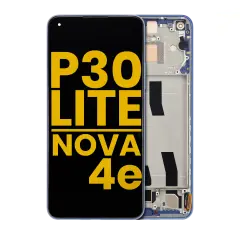 LCD Assembly With Frame Compatible For Huawei P30 Lite / Nova 4e (Refurbished) (4GB RAM) (Peacock Blue)