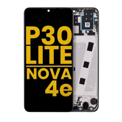 LCD Assembly With Frame Compatible For Huawei P30 Lite / Nova 4e (Refurbished) (6GB RAM) (Midnight Black)