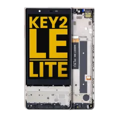 LCD Assembly With Frame Compatible For BlackBerry KEY2 LE / Lite (BBE100 Series) (Refurbished) (Champagne)