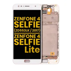 LCD Assembly With Frame Compatible For Asus ZenFone 4 Selfie (ZD553KL / 2017) / ZenFone 4 Selfie Lite (ZB553KL / 2017) (Refurbished) (White)