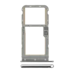 Sim Card Tray Compatible For Motorola Moto G Fast (XT2045 / 2020) (Genuine OEM) (Pearl White)