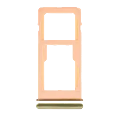 Dual Sim Card Tray Compatible For Samsung Galaxy A60 (A606 / 2019) (Cocktail Orange)