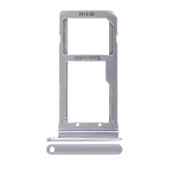 Single Sim Card Tray For Samsung Galaxy S7 Edge (Silver)