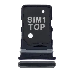 Single Sim Card Tray Compatible For Samsung Galaxy A80 (A805 / 2019) (Phantom Black)