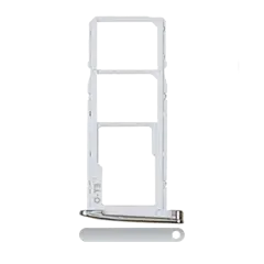 Dual Sim Card Tray Compatible For Motorola Moto G6 (XT1925 / 2018) (Silver)