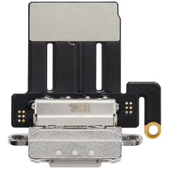 Charging Port Flex Cable Compatible For iPad Pro 11" 5th Gen (2024) (Aftermarket Plus) (Silver)