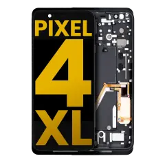 OLED Assembly With Frame Compatible For Google Pixel 4 XL (Refurbished) (Pink Power Button)