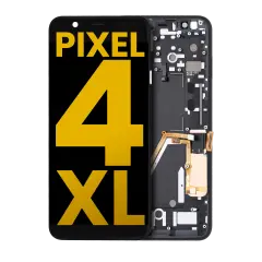 OLED Assembly With Frame Compatible For Google Pixel 4 XL (Refurbished) (Clearly White Power Button)