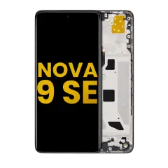 LCD Assembly With Frame Compatible For Huawei Nova 9 SE (Refurbished) (Midnight Black)