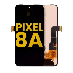 OLED Assembly Without Frame (Without Finger Print Sensor) Compatible For Google Pixel 8A (Refurbished) (All Colors)