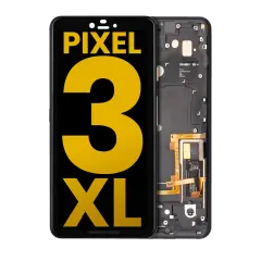 OLED Assembly With Frame Compatible For Google Pixel 3 XL (Refurbished) (Just Black)