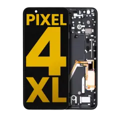 OLED Assembly With Frame Compatible For Google Pixel 4 XL (International Version) (Refurbished) (Pink Power Button)