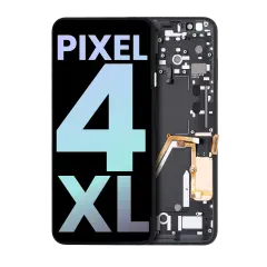 OLED Assembly With Frame Compatible For Google Pixel 4 XL (Genuine OEM) (Clearly White Power Button)