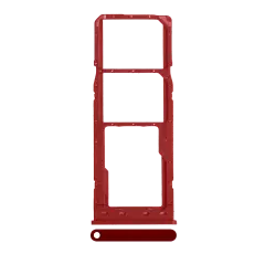 Dual Sim Card Tray Compatible For Samsung Galaxy A10 (A105 / 2019) (Red)