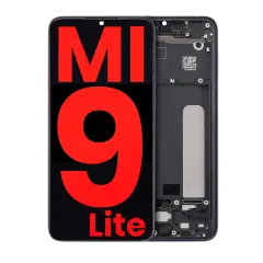 OLED Assembly With Frame Compatible For Xiaomi Mi 9 Lite (Aftermarket Plus) (Onyx Gray)