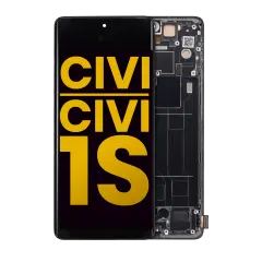 OLED Assembly With Frame Compatible For Xiaomi Civi / Civi 1S (Refurbished) (Black)