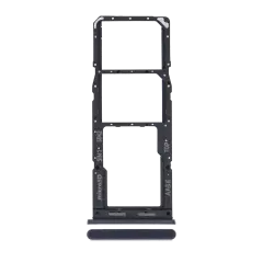 Dual Sim Card Tray Compatible For Samsung Galaxy A12 (A125 / 2020) (Black)