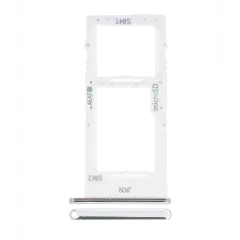 Dual Sim Card Tray Compatible For Samsung Galaxy A51 5G (A516 / 2020) (Prism Cube White)