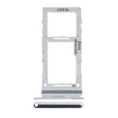 Dual Sim Card Tray Compatible For Samsung Galaxy A71 5G (A716 / 2020) (Prism Cube Silver)