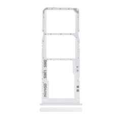 Dual Sim Card Tray Compatible For Samsung Galaxy A30S (A307 / 2019) (White)