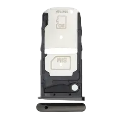 Single Sim Card Tray Compatible For Motorola Moto Z3 (XT1929-17 / 2018) / Z3 Play (XT1929 / 2018) (Black)