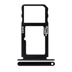 Sim Card Tray Compatible For BlackBerry KEY2 (BBF100 Series) (Black)
