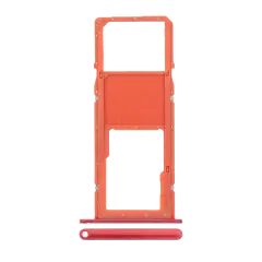 Single Sim Card Tray Compatible For Samsung Galaxy A11 (A115 / 2020) (Red)