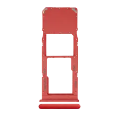 Single Sim Card Tray Compatible For Samsung Galaxy A12 (A125 / 2020) (Red)