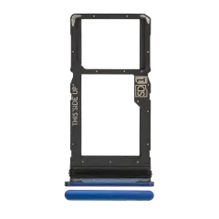 Single Sim Card Tray For Motorola Moto One 5G Ace (XT2113-1/2 / 2021) (Blue)