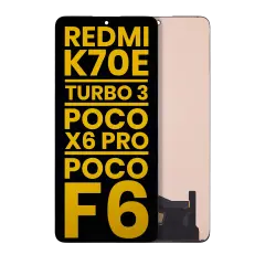 OLED Assembly Without Frame Compatible For Xiaomi Redmi K70E / Turbo 3 / Poco X6 Pro / Poco F6 (Refurbished) (All Colors)