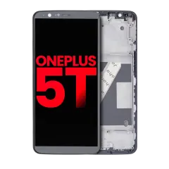 OLED Assembly With Frame For OnePlus 5T (Aftermarket Plus) (Black)