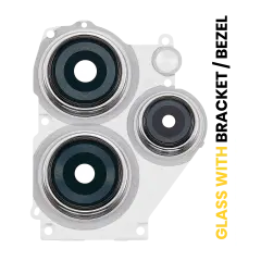 Back Camera Lens With Bracket / Bezel Compatible For Xiaomi Redmi 12 4G (Polar Silver)