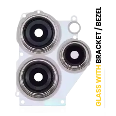 Back Camera Lens With Bracket / Bezel Compatible For Xiaomi Redmi Note 12R (Blue)